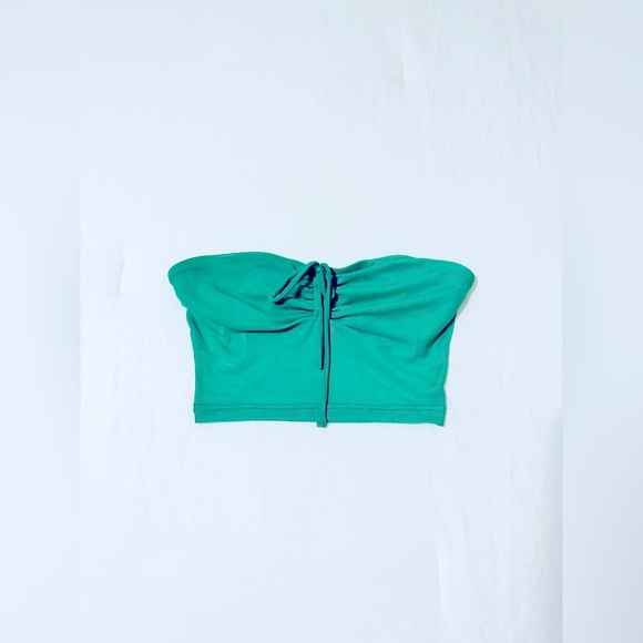 Princess Polly Green Mesh Tube Top - Picture 1 of 2